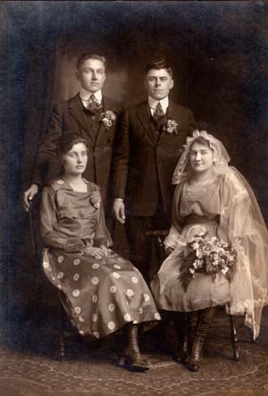 Arthur Hans and Mary Huber Gottsch wedding